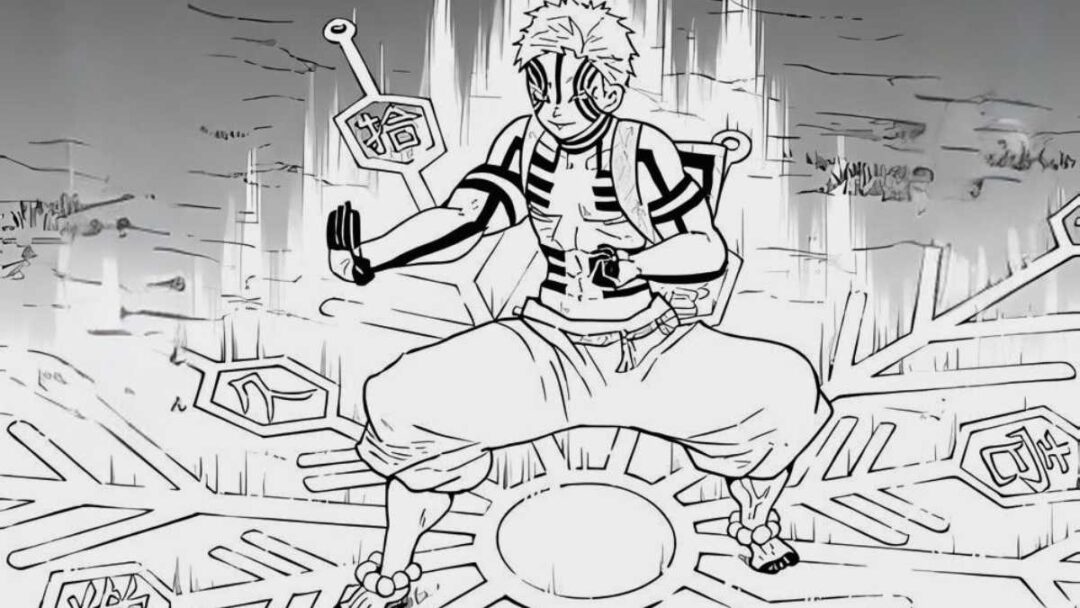 gambar teknik jarum kompas akaza dari manga demon slayer kimetsu no yaiba