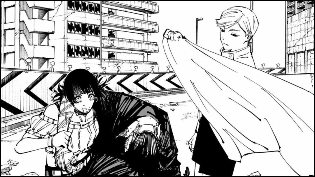 gambar karakter ui ui melakukan teleportasi di manga jujutsu kaisen
