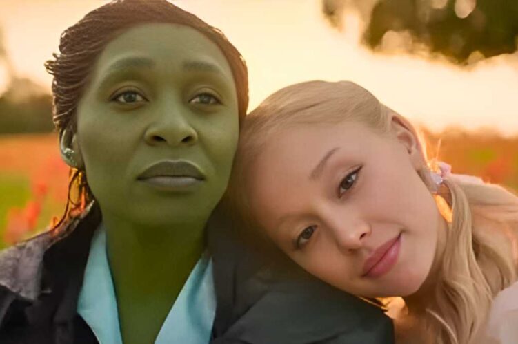 gambar Cynthia Erivo dan Ariana Grande di film Wicked