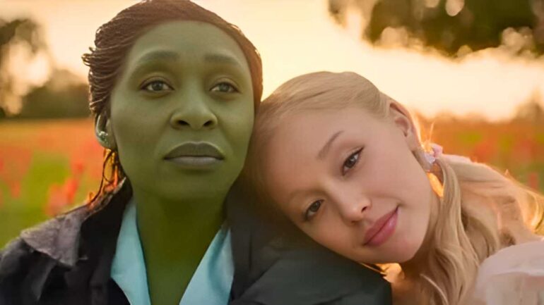gambar Cynthia Erivo dan Ariana Grande di film Wicked