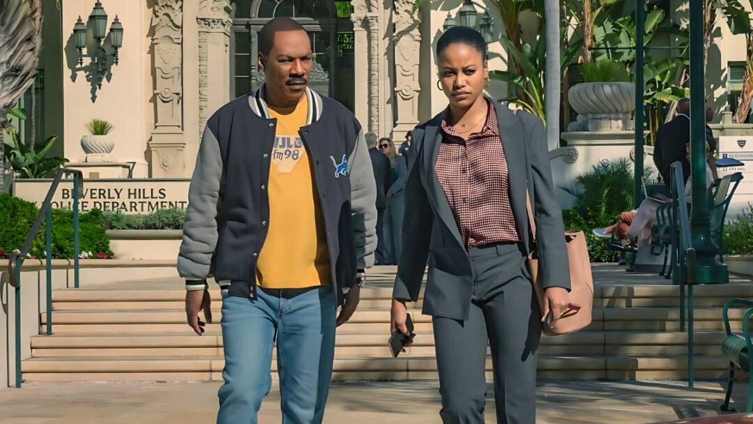 gambar Eddie Murphy dan Taylour Paige di film Beverly Hills Cop: Axel F