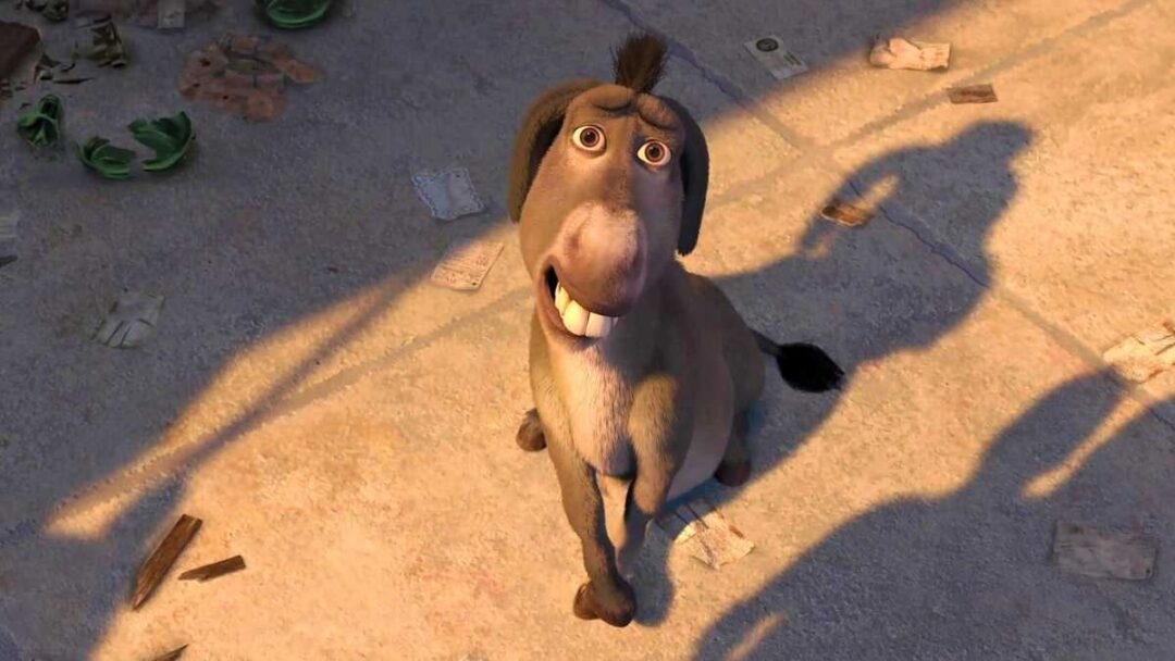 gambar keledai di film shrek yang diisi suaranya oleh eddie murphy