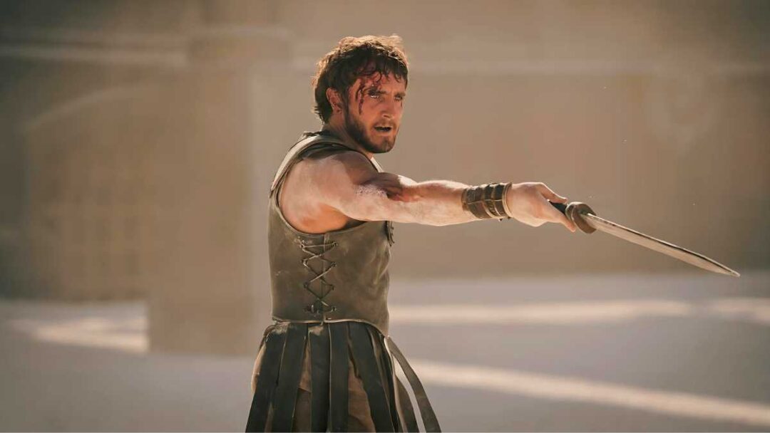 gambar paul mescal sebagai lucius di gladiator 2