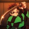 gambar tanjiro dan pedang nichirin miliknya dari anime demon slayer kimetsu no yaiba