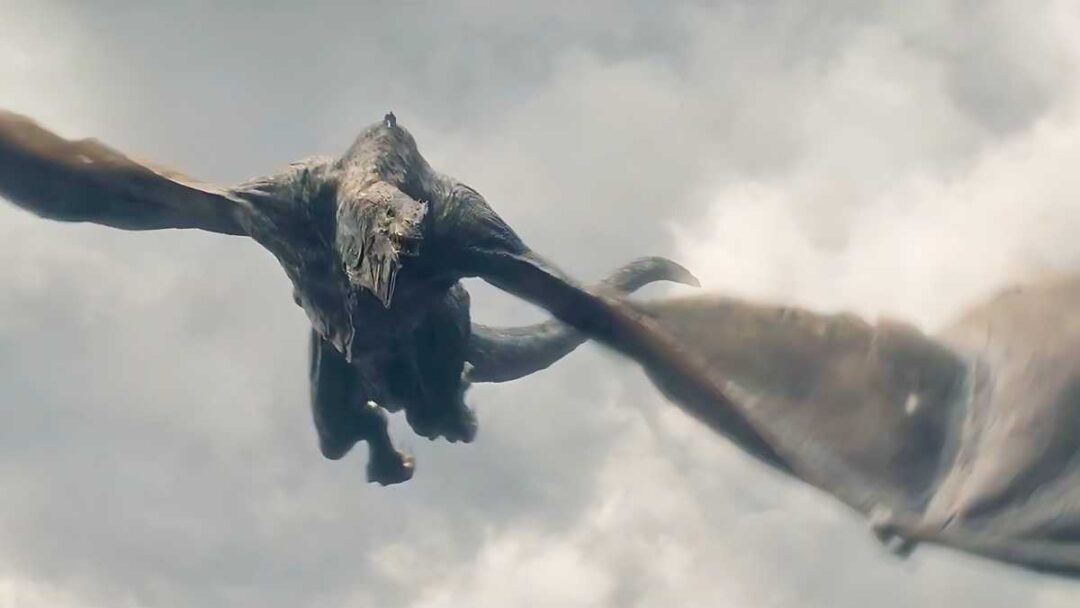 gambar vhagar dan aemond dari serial house of the dragon