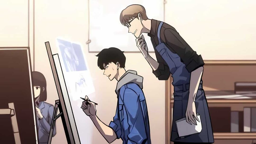 gambar sung suho sebagai mahasiswa seni